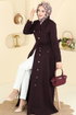 عباءة توتي غامق 2814SL432-MS - Thumbnail