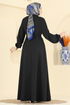 Abaya 2821SL432-MS Black - Thumbnail