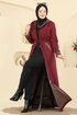 عباءة خمري 2836ASMK1074-MS - Thumbnail