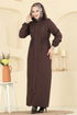 Abaya 3006DFL152-MS Brown - Thumbnail
