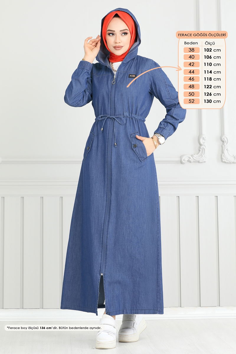 عباءة جينز 325MSA980-MS