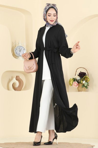 H.B.S. - Abaya 3260HBS856-MS Black