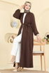 Abaya 3260HBS856-MS Brown - Thumbnail