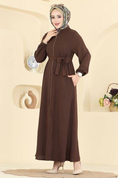 H.B.S. - عباءة بني 3260HBS856-MS