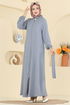 عباءة رمادي 3260HBS856-MS - Thumbnail