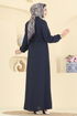 Abaya 3260HBS856-MS Navy Blue - Thumbnail