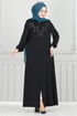 Abaya 354DVL817-MS Black - Thumbnail