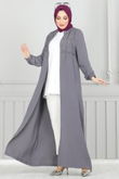 D.V.L. - Abaya 354DVL817-MS Gray