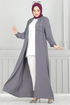 Abaya 354DVL817-MS Gray - Thumbnail
