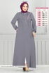 Abaya 354DVL817-MS Gray - Thumbnail