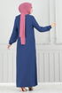 Abaya 354DVL817-MS Navy Blue - Thumbnail