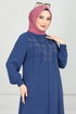 Abaya 354DVL817-MS Navy Blue - Thumbnail
