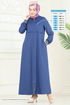 Abaya 373DVL817-MS Indigo - Thumbnail
