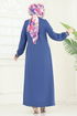 Abaya 373DVL817-MS Indigo - Thumbnail