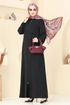 Abaya 376DVL817-MS Black - Thumbnail