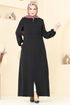 Abaya 376DVL817-MS Black - Thumbnail