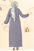 Abaya 376DVL817-MS Gray - Thumbnail
