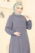 Abaya 376DVL817-MS Gray - Thumbnail