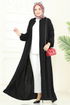 Abaya 390DVL817-MS Black - Thumbnail