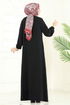 Abaya 390DVL817-MS Black - Thumbnail
