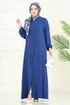 عباءة ازرق 390DVL817-MS - Thumbnail
