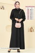 Abaya 394DVL817-MS Black - Thumbnail