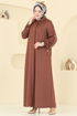 Abaya 394DVL817-MS Brown - Thumbnail