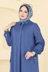 عباءة ازرق 394DVL817-MS - Thumbnail
