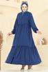 Abaya 6016UZ662-MS Navy Blue - Thumbnail
