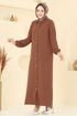 Abaya 6017UZ662-MS Brown - Thumbnail