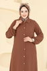 Abaya 6017UZ662-MS Brown - Thumbnail