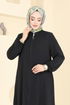 Abaya 6019UZ662-MS Black - Thumbnail
