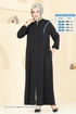 Abaya 6019UZ662-MS Black - Thumbnail