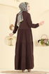 Abaya 7052TGZ1164-MS Brown - Thumbnail