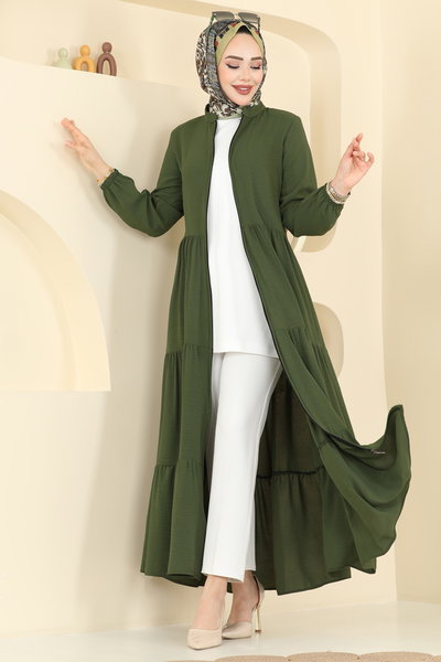 T.G.Z. - Abaya 7052TGZ1164-MS Dark Khaki - 428927