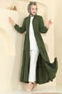 Abaya 7052TGZ1164-MS Dark Khaki - Thumbnail