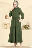 T.G.Z. - Abaya 7052TGZ1164-MS Dark Khaki