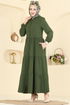 Abaya 7052TGZ1164-MS Dark Khaki - Thumbnail