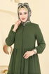 Abaya 7052TGZ1164-MS Dark Khaki - Thumbnail
