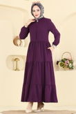T.G.Z. - Abaya 7052TGZ1164-MS Dark Purple