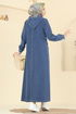 عباءة جينز غامق 7805ORG1169-MS - Thumbnail
