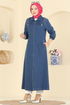 عباءة جينز غامق 7808ORG1169-MS - Thumbnail