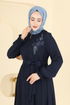 Abaya 8237AB368-MS Navy Blue - Thumbnail