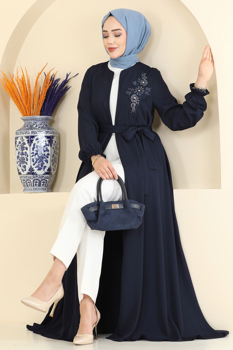 عباءة كحلي 8237AB368-MS