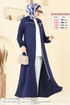 Abaya 831OZN1046-MS Navy Blue - Thumbnail