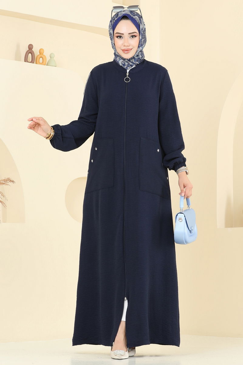 Abaya 9158PLK541-MS Navy Blue