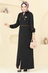 عباءة أسود PL9129-MS - Thumbnail