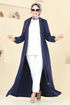 Abaya PL9129-MS Navy Blue - Thumbnail