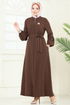 Abaya PL9153-MS Brown - Thumbnail
