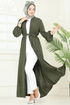 Abaya PL9153-MS Khaki - Thumbnail